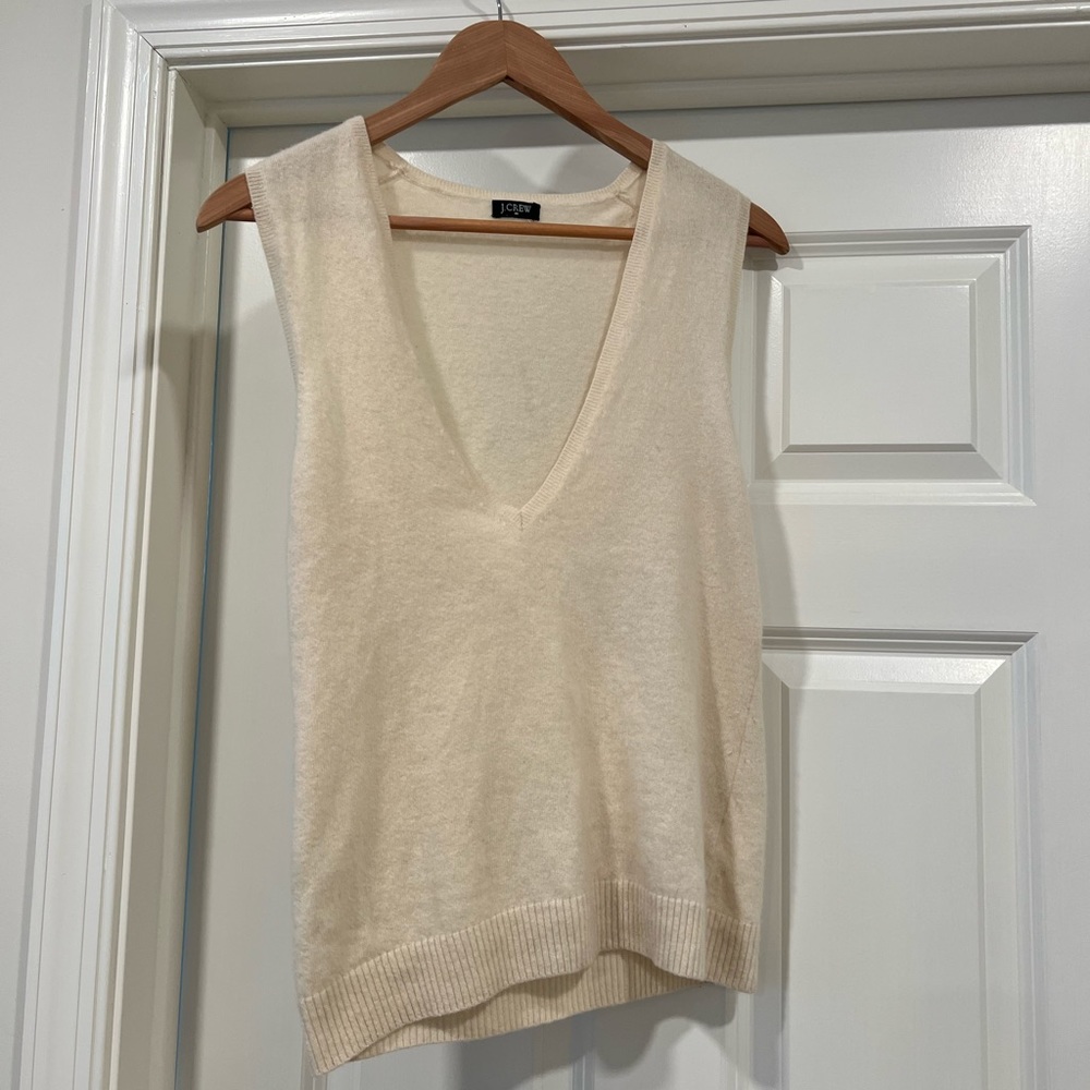 J crew cashmere sweater vest - size small
